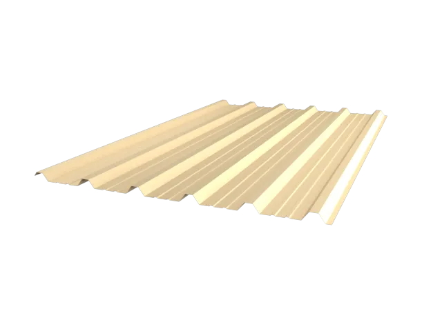 Chapa trapezoidal color arena 2000 ideal para cubiertas y cerramientos