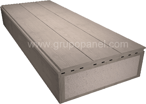 Panel sandwich madera cabios