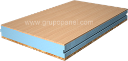 Panel sándwich de madera con tablero interior Haya