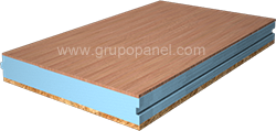 Panel sándwich madera con tablero interior okume