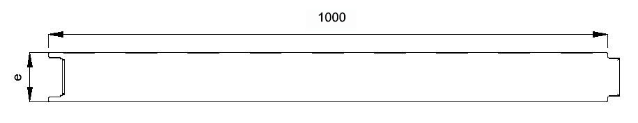 Panel Frigorifico Semi-Liso estandar