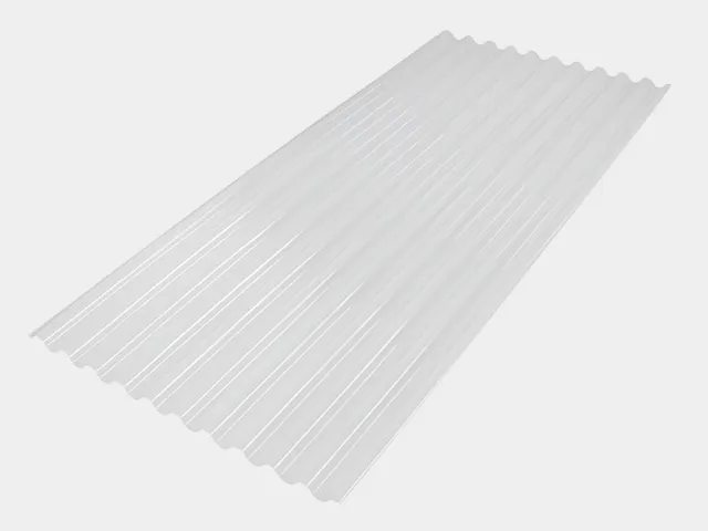 Traslucido con forma de miniondae en plicarbonato compacto blanco opal